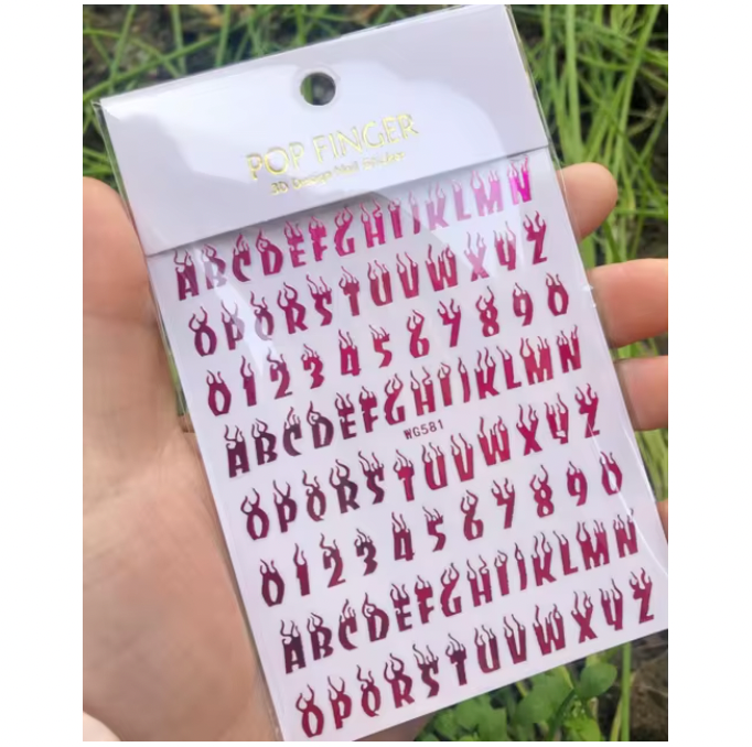 Graffiti Style Letter Stickers