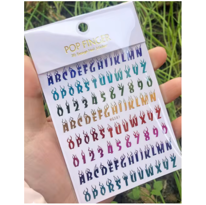 Graffiti Style Letter Stickers